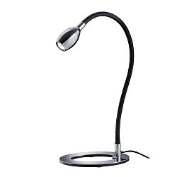 LED Table lamp 14.345, 4W, chrome/ fabric        