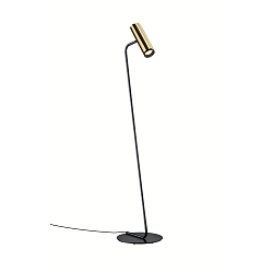 Stehleuchte 24.129, GU10, Messing poliert / schwarz  