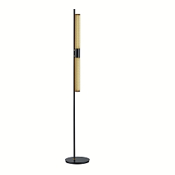 LED Stehleuchte 24.238, 10W/m, Messing / schwarz