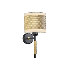 Wandleuchte 63.328, E27, schwarz