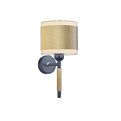 Wandleuchte 63.328, E27, graublau