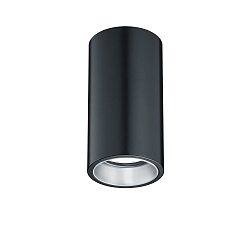 Deckenaufbauleuchte 83.129, GU10, schwarz/silber      