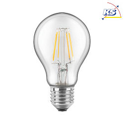 Blulaxa LED Filament Glühfaden Lampe Birnenform RETRO klar, 300°, E27, warmweiß, Glas, 5W