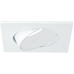  Einbauleuchte f�r LED Reflektor GU10 � 5cm, quadratisch, schwenkbar, wei�, gl�nzend 
