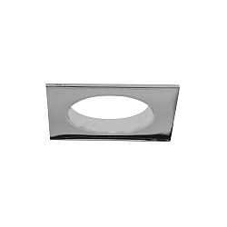 Blulaxa Mounting frame for LED Reflector cutting out: 68 mm, square, incl. 1x GU10 socket, chrome
