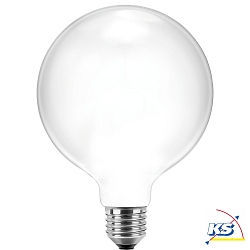 Blulaxa LED Filament Glühfaden Globelampe RETRO opal, 9,5cm, 300°, E27, warmweiß, Glas