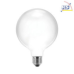 Blulaxa LED Filament Glühfaden Globelampe RETRO opal, 9,5cm, 300°, E27, warmweiß, Glas, 7W