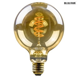 LED Globelampe G125, E27, 5W 1800K 250lm, Glas gold VBS