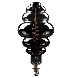 LED Lamp Honey basket, 8,5W, E27, 200lm, 1800K, glass smoky CRO, 395 x 200 mm