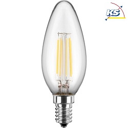 LED Lamp candle, 4,5W (40W), E14, 470lm, 2700K, glass clear