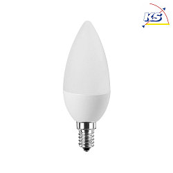 LED Filamentlampe Kerzenform DOPPELPACK, 4,5W (40W), E14, 470lm, 2700K, Glas opal 