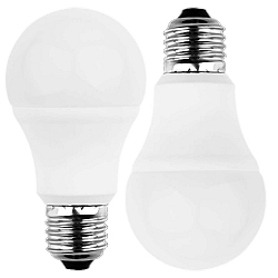  LED SMD Birnenlampe A60, E27, 5.5W 2700K 470lm 180�, wei� / matt, DOPPELPACK