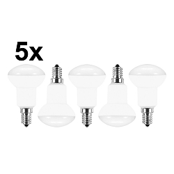 LED SMD Lampe R50, 5er Set, 120�, E14, 5W, 2700K, 470lm 