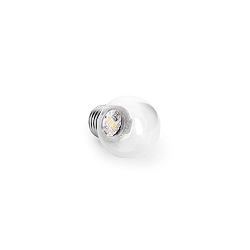  LED Deko MiniGlobe Lampe G45 E27, 0,8W, 1800K, 50lm, 270�, IP44, klar 