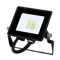LED Fluter, 110�, 10W, 4000K, 800lm, IP65, schwenkbar, schwarz