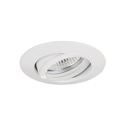 recessed luminaire round, swivelling GX5,3 IP20, white dimmable