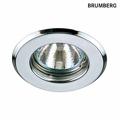ceiling recessed luminaire GX5.3 / 50W round, swivelling GX5,3 IP20, chrome dimmable