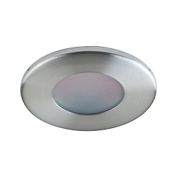 Outdoor NV-Einbau-Downlight SYDEL MR16, IP65, 12V, rund, � 8.5cm, GX5.3 max. 13W, starr, Edelstahl matt / Frostglas