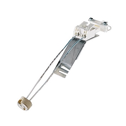 Niedervolt-B�gel mit Zugentlastung, zur Federbefestigung, GX5.3, mit 2-poliger Steckklemme 2x 2.5mm2