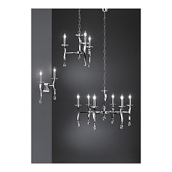 Wandleuchte GIRATA, 2-flammig, 2x E14 max. 40W, Chrom