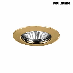 ceiling recessed luminaire GX5.3 / 50W round, rigid GX5,3 IP20, gold dimmable