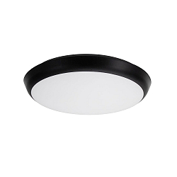Outdoor LED Aufbauleuchte MAKIRA, IP65 IK08, � 25cm, 230V, 18W 2700/3000/4000K (CCT), strukturschwarz / opal, dimmbar