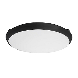 Outdoor LED Aufbauleuchte MAKIRA, IP65 IK08, � 35cm, 230V, 30W 2700/3000/4000K (CCT), strukturschwarz / opal, dimmbar