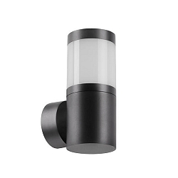 LED Au�enwandleuchte STICK, IP65, 230V AC, 50 Hz, 8W, 3000K-4000K, 530lm, rund, schwarz