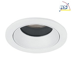 Recessed LED downlight ALTERO, IP44, round,  8.3cm, interchangeable cover, 500mA, 9.2W 3000K 820lm 33, structured white