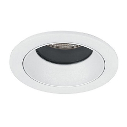 LED Einbau-Downlight ALTERO, IP44, rund, � 8.3cm, Blende tauschbar, 500mA, 9.2W 4000K 840lm 33�, Strukturwei�