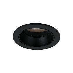 ceiling recessed luminaire ALTERO-R round, direct IP44, black dimmable