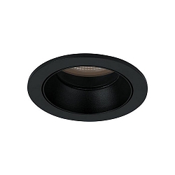 recessed luminaire, glossy, black, transparent 9,2W 840lm 4000K 20-40� 20-40� CRI 80-89