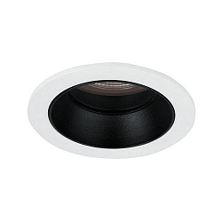 ceiling recessed luminaire ALTERO-R round, direct IP44, black, white dimmable