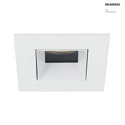 ceiling recessed luminaire ALTERO-S square, direct IP44, white dimmable