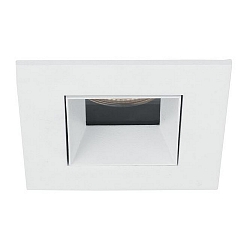 LED Einbau-Downlight ALTERO, IP44, quadratisch, 8.3 x 8.3cm, Blende tauschbar, 500mA, 9.2W 3000K 820lm 33�, Strukturwei�