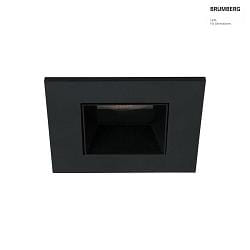 ceiling recessed luminaire ALTERO-S square, direct IP44, black dimmable
