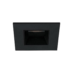ceiling recessed luminaire ALTERO-S square, direct IP44, black dimmable