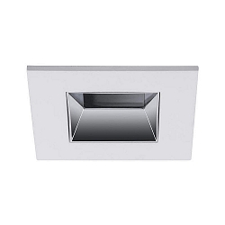 ceiling recessed luminaire ALTERO-S square, direct IP44, chrome, white dimmable