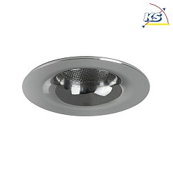 LED light point with funnel cover, IP44,  5cm, Plug&Play 350mA, 3.3W 3000K 160lm 32, chrome