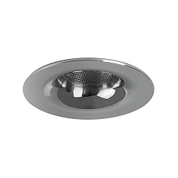 LED Lichtpunkt mit Trichterblende, IP44, � 5cm, Plug&Play 350mA, 3.3W 3000K 160lm 32�, Chrom
