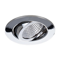 LED Einbaustrahler, IP20, rund, � 8.2cm, Plug&Play 350mA, 7W 2700K 740lm 38�, schwenkbar 30�