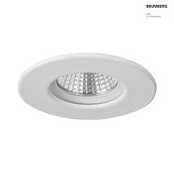 recessed luminaire, glossy, transparent, white dimmable 6,6W 410lm 2700K 20-40 20-40 CRI 80-89