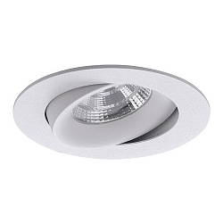 LED Einbaustrahler INDIWO83, IP20, rund, � 9.5cm, Plug&Play 350mA, 5.5W 3000K 550lm 36�, schwenkbar 25�, Strukturwei�