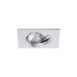LED Einbaustrahler INDIWO83, IP44, eckig, 9.5 x 9.5cm, Plug&Play 350mA, 5.5W 3000K 550lm 36�, schwenkbar 25�