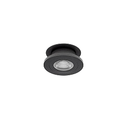 recessed luminaire NAVARINO round, swivelling, rotatable IP20, black matt dimmable 6W 510lm 3000K 24� 24� CRI >80