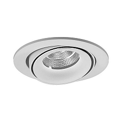 LED Einbaustrahler CIRCLE, umlaufende Lichtfuge, IP20, rund, 500mA, 9.3W 3000K 700lm 32�, dreh- und schwenkbar, Wei�