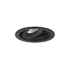 ceiling recessed luminaire KAMUTA swivelling, rotatable, direct IP20, black dimmable