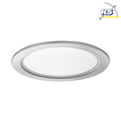 Recessed LED panel FLAT30 TunableWhite, IP20,  20cm, 24V DC, 20W 2700-5700K 550-760lm 120, silver