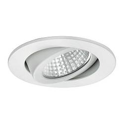 Outdoor LED Einbaustrahler dim2warm, IP65, � 8.2cm, Plug&Play 350mA, 12W 1800-3000K 900lm 38�, schwenkbar 30�, Alu matt