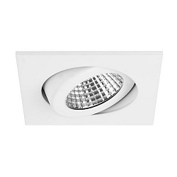 Outdoor LED Einbaustrahler dim2warm, IP65, 8.2 x 8.2cm, Plug&Play 350mA, 6W 1800-3000K 460lm 38�, schwenkbar 30�, Wei�